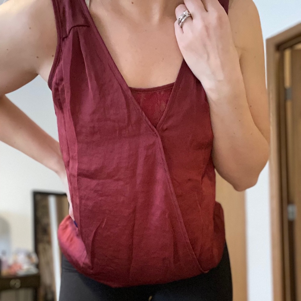 Maurices silky tank top blouse